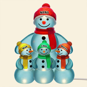 Snowman Grandma Christmas Acrylic Plaque Personalized Gifts For Grandma 02NADT281025