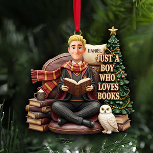 Cozy Book Corner Ornament - Personalized Gifts For Book Lovers 04TOLU071025