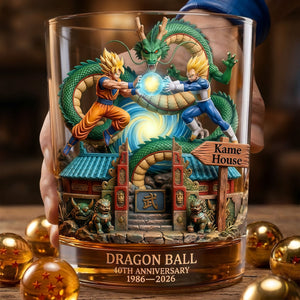 40 Years Of Legend Round Glass - Gifts For Anime Lovers 06TYLU200326