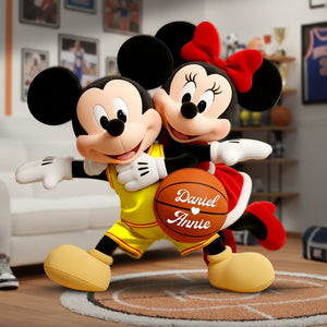 Athletic Love Duo Shaped Pillow - Personalized Gifts For Couples 02PALU171125