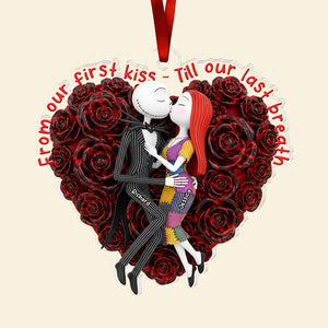 Spooky Love Christmas Ornament Personalized Gifts For Couple 04TGQN151025