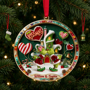 Romantic Couple Acrylic Ornament - Personalized Gifts For Couple 02tolu110926