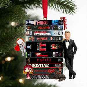 Retro VHS Tape Stack Ornament - Gift For Horror Lovers 02NALU041125