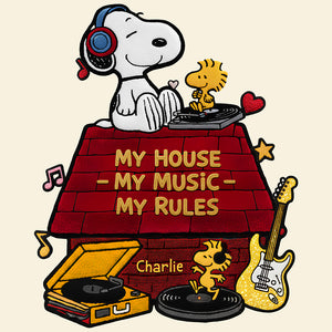 My House My Music My Rules Doormat Personalized Gifts 01PADT171125