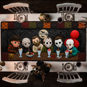 Creepy Halloween Quilted Table Runner Personalized Gifts 05NATA120826