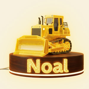 Building Construction Tractor Light Box - Personalized Gift For Kids 02HYTA061225