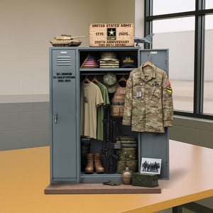 Military 250th Anniversary Personal Locker Plaque - Personalized Gifts For Veteran 05qhtn300625
