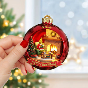 Merry Bookmas Christmas Ornament - Personalized Gifts For Book Lovers 04pgqn190825