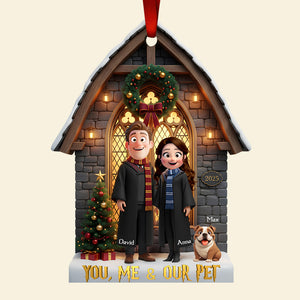 Pet- Loving Couple Christmas Ornament Personalized Gifts For Couple 03TODT201025