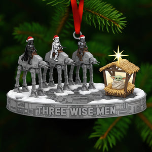 Fun Cosmic Christmas Three Wise Men Ornament - Gifts For Movie Fans 01qhqn101025