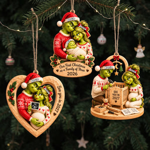 Baby On The Way Christmas Ornament - Personalized Gift For Expecting Parents 01TYTA231026