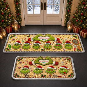 Mischievous Gingerbread Family Runner Rug - Personalized Christmas Gifts 03nadt050926-Homacus