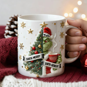 Personalized Annoyed Merry Spirit Mug 05QHLU201125