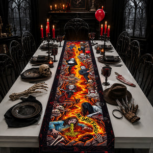 Scary Villain Quilted Table Runner - Personalized Gifts For Halloween 02hulu130826