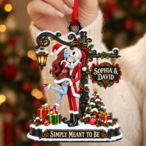 Spooky Sweethearts Acrylic Christmas Ornament - Personalized Gifts For Couple 06TYDH160926
