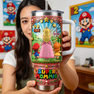 Mom & Her Mini Adventure Squad 40oz Tumbler - Personalized Gifts For Mom 03NATN120326