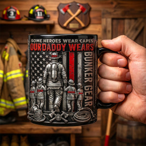 Hero Firefighter Daddy Coffee Mug - Personalized Gifts For Dad 02PADH150526