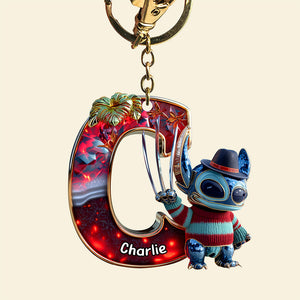 Cute Monster Letter Keychain - Personalized Halloween Gifts For Horror Lovers 03tgqn220825