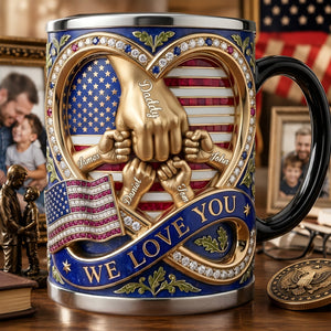 Love You Dad - Celebrated America 250th Anniversary Magic Mug - Personalized Gifts For Dads 05tylu220526-Homacus