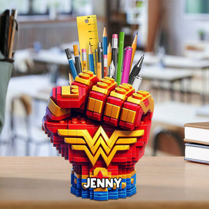 Super Fist Bump Wooden Pen Holder - Personalized Gifts For Kids 03ohtn240725