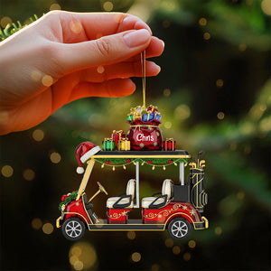 Golf Cart Ornament - Personalized Gifts For Golf Lovers 01ohta180825 - Ornament - GoDuckee