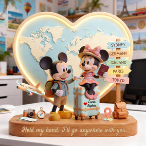 Wherever With You Acrylic Plaque - Personalized Gifts For Couples 05PATN100226-Homacus