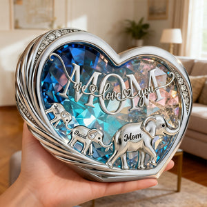 Follow Elephant Mom Acrylic Plaque, Personalized Gift For Mom 04qhtn070226