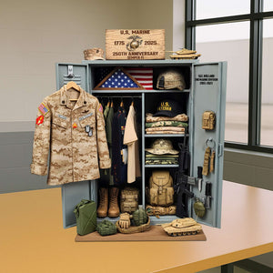 Military 250th Anniversary Personal Locker Plaque - Personalized Gifts For Veteran 051qhtn300625 MR