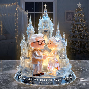 Shimmering Fairytail Couple Acrylic Light Box, Personalized Gifts For Couple 02QHLU301025