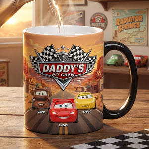 Daddy's Crew Magic Ceramic Coffee Mug - Personalized Gifts For Dad 04natn070526
