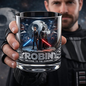 Space Adventure Round Glass - Personalized Gifts For Sci-Fi Lovers 06palu100326