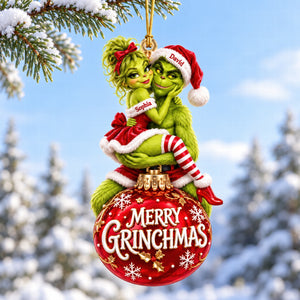 Naughty Couple Christmas Ornament - Personalized Gifts For Couple 09tyqn061026