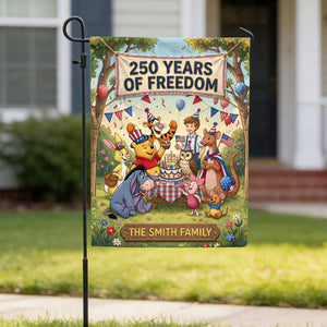 Family Of Freedom Garden Flag - Personalized 250th Aniverssary Gifts For Family 04TYTN120626