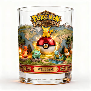 Cute Creature Squad Round Glass - Personalized Anniversary Gifts 03kidt140326
