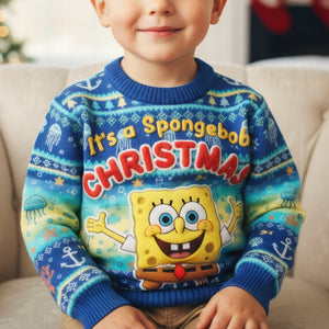 Happy Sea Creature Ugly Sweater - Personalized Gifts For Kids 02paqn281025