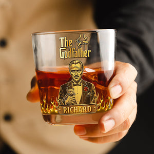 Mafia Gentleman Round Whiskey Glass - Personalized Gifts For Movie Fans 02hyqn110825
