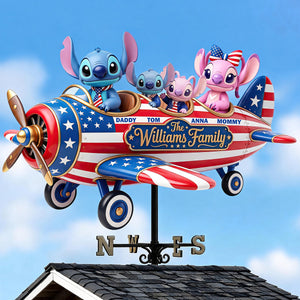 Proud American - Celebrated America 250th Anniversary Metal Weather Vane - Personalized Gifts For Family 03padt180526