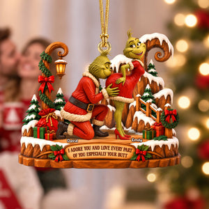 Furry Naughty Couples Acrylic Ornament - Personalized Christmas Gifts For Couples 05ohqn150926