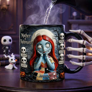 Spooky Mom And Kids Magic Ceramic Coffee Mug - Personalized Gifts For Mother's Day Magic Mug 01TOLU270326