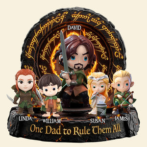 One Dad To Rule Them All Acrylic Plaque - Personalized Gifts For Dad 02hudt280326