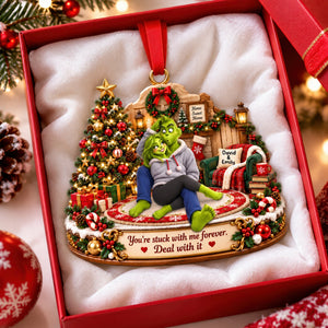 Furry Mischief Couples Acrylic Ornament - Personalized Christmas Gifts For Couples 10toqn210926