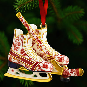 Classic Ice Hockey Ornament Personalized Christmas Gifts 01PGDT291025