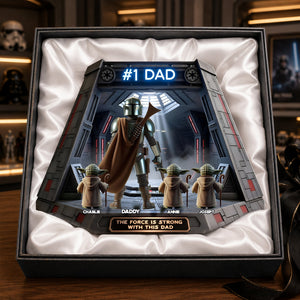 Warrior Dad and Kids Acrylic Plaque - Personalized Gifts For Dad 02ohlu070526