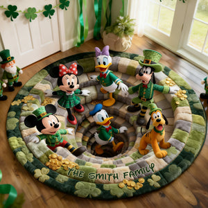 Patrick's Day Quilted Round Mat - Personalized Gifts For Family 01nalu100226