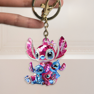 Monster Mom Keychain - Personalized Gift For Mother-Homacus