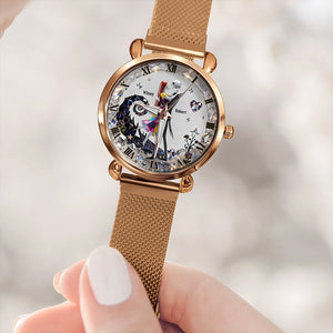 Romantic Couple Mesh Strap Quartz Watch Personalized Gifts For Couple 05PADT220126