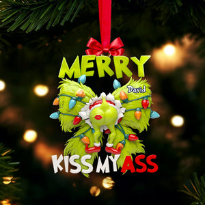 Grumpy Holiday Ornament - Personalized Gift For Christmas 08NALU241025