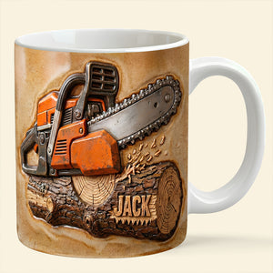 Chainsaw Coffee Mug Personalized Gifts For Lumberjack 05TGDT271125