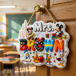Cute Alphabet Welcome Classroom Sign - Personalized Gifts For Teachers 05QHDT230726