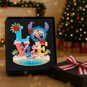 Custom Photo Couple Acrylic Ornament, Personalized Gifts For Christmas 03kita101025